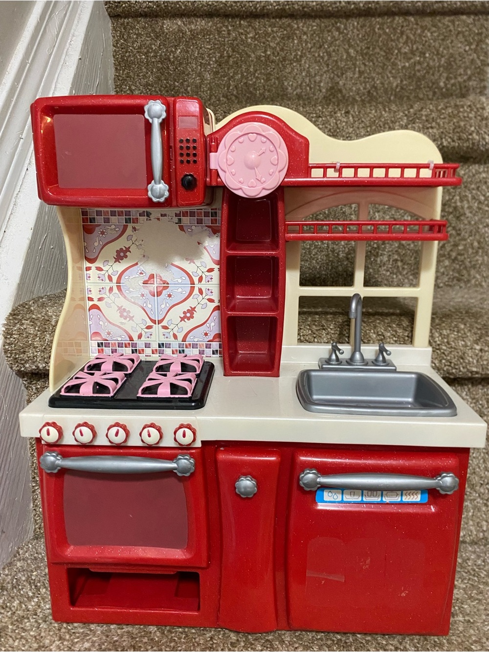 Our Generation 18" Doll Gourmet Kitchen Playset - Red (As-Is)
